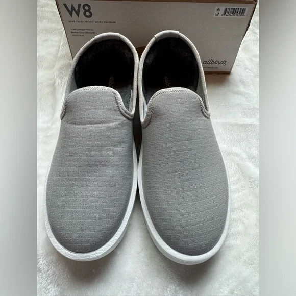 Allbirds Men\'s Wool Lounger woven slip ons in pewter gray 9 Men main image 4